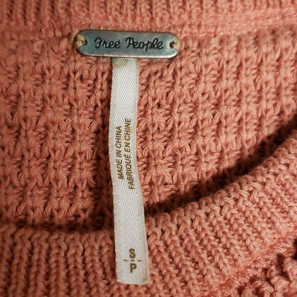 Free People Cold Shoulder Sweater sz S - Picture 2 of 7